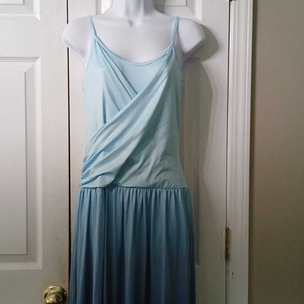 MissLook blue ombre sleeveless maxi dress Sz S NWOT - Picture 3 of 9